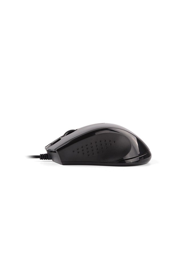 A4TECH Wired Mouse N-500F, 1200 DPI Resolution, 4 Button, Dust-resistant Wheel, With Screen Capture, Glossy Grey  - Image 3