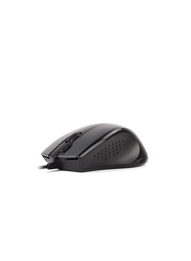 A4TECH Wired Mouse N-500F, 1200 DPI Resolution, 4 Button, Dust-resistant Wheel, With Screen Capture, Glossy Grey  - Image 4