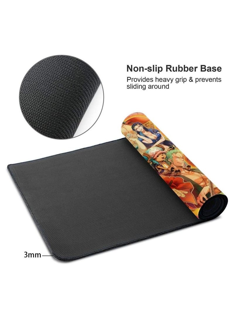 One Piece Large Gaming Mouse Pad with Durable Stitched Edges Rubber Base Non-slip 15.8" x 29.5" Keyboard Desk for Cover,Computer Keyboard,PC,Laptop - Image 3