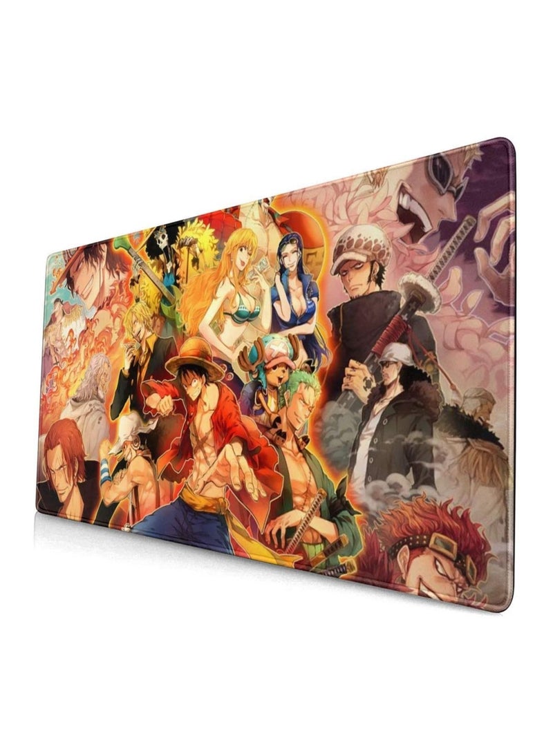 One Piece Large Gaming Mouse Pad with Durable Stitched Edges Rubber Base Non-slip 15.8" x 29.5" Keyboard Desk for Cover,Computer Keyboard,PC,Laptop - Image 1