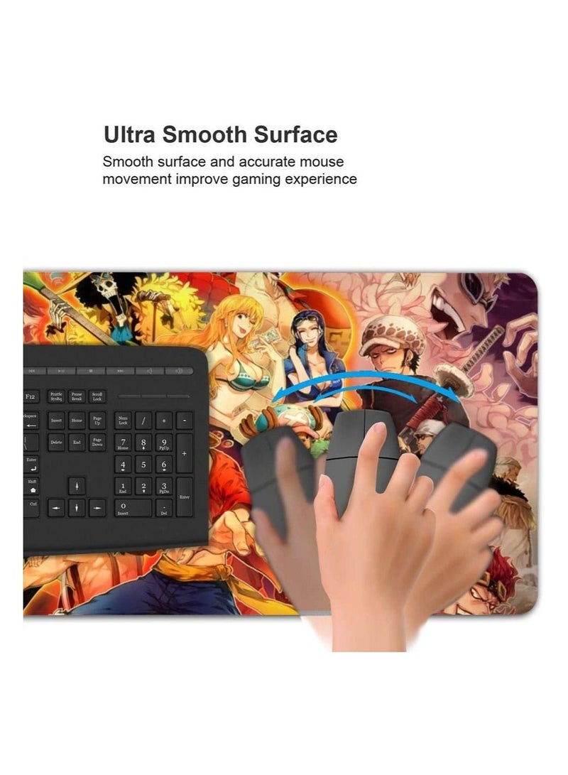 One Piece Large Gaming Mouse Pad with Durable Stitched Edges Rubber Base Non-slip 15.8" x 29.5" Keyboard Desk for Cover,Computer Keyboard,PC,Laptop - Image 5