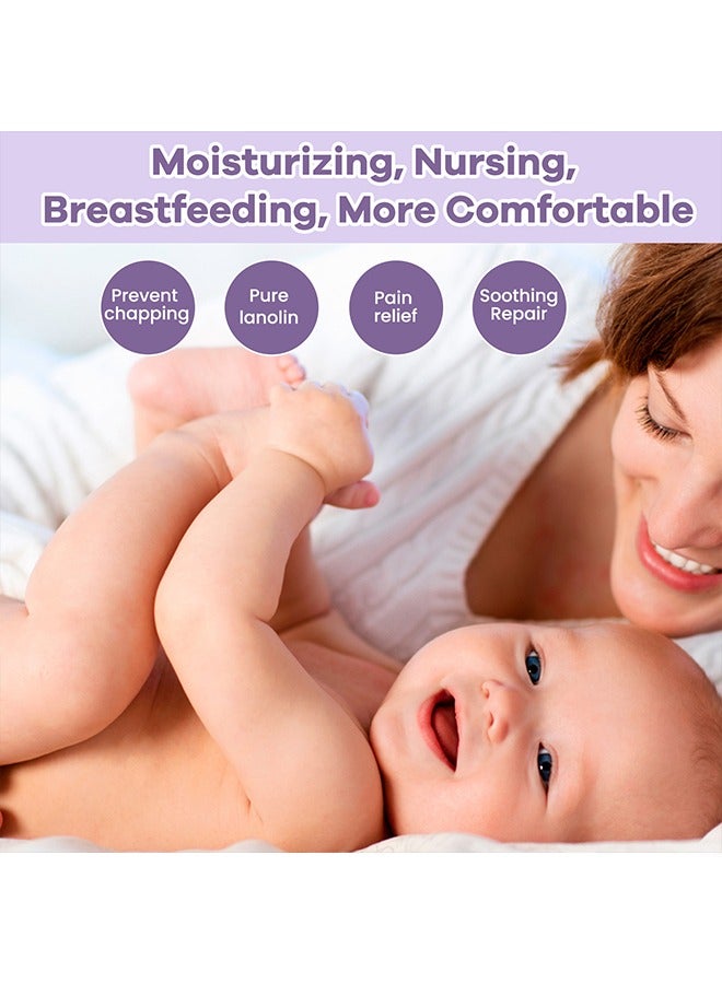 wiieey Lanolin Nipple Repair Cream-Safe for Breastfeeding, 100% Natural, Soothing Cream, Moisturizes And Strengthens the Sensitive Areas of Breast and Nipple 30g - Image 2