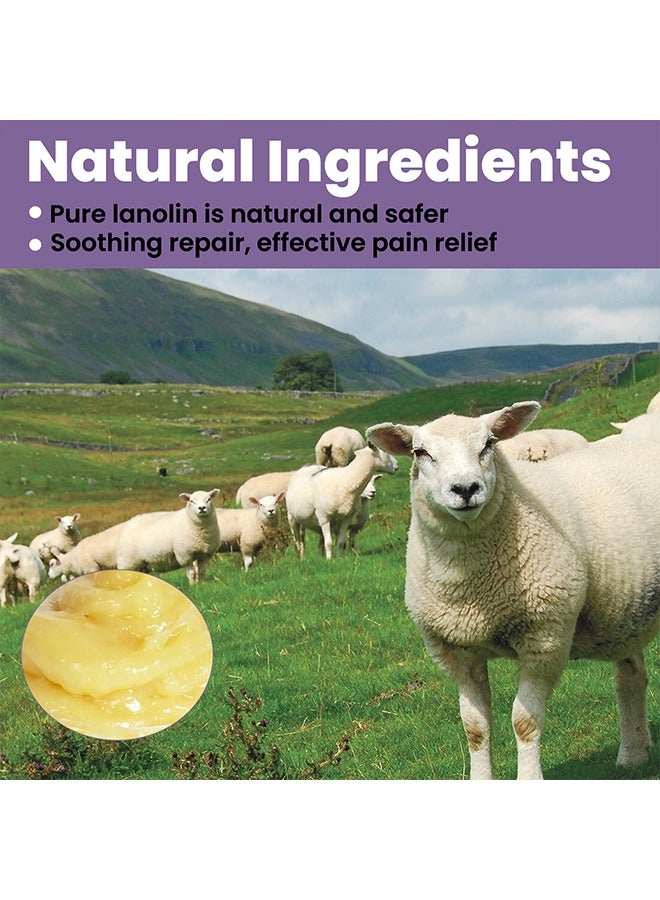 wiieey Lanolin Nipple Repair Cream-Safe for Breastfeeding, 100% Natural, Soothing Cream, Moisturizes And Strengthens the Sensitive Areas of Breast and Nipple 30g - Image 3