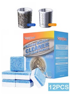 oradess Washing Machine Cleaner-Deep Clean Formula,Tablets Descaler Solid Deep Cleaning Deodorizer For All Washer Machines HE Front Loader Top Load Clean Inside Drum and Laundry Tub Seal  - Image 1