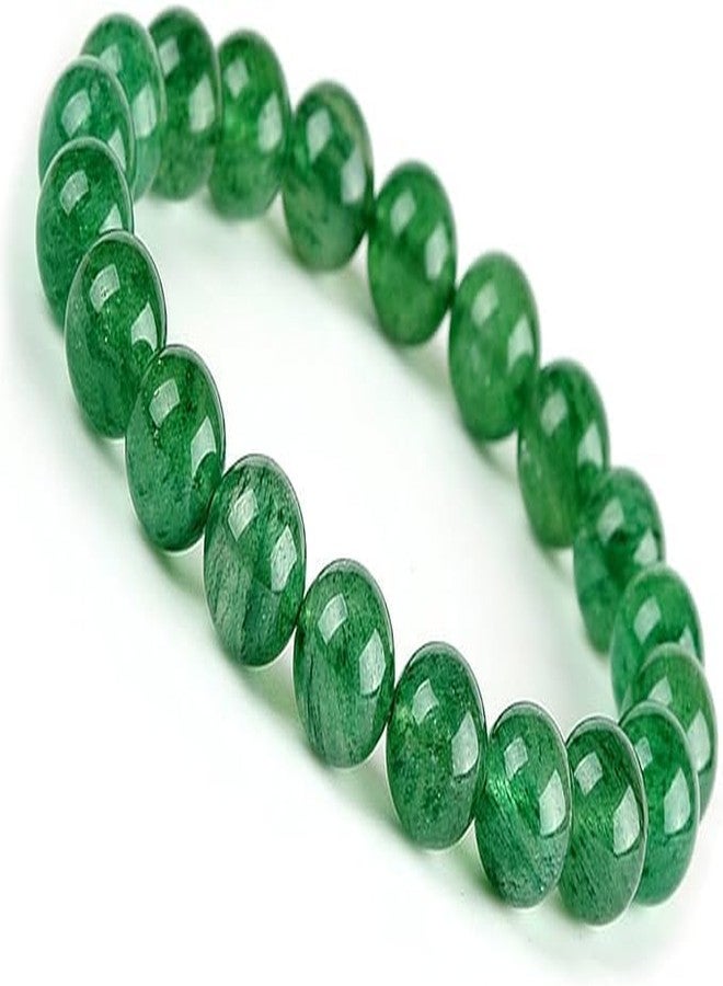 NEVINE GREEN JADE Crystal Bracelet Healing Reiki Crystal Bracelet Gemstone Bracelet Beaded Bracelet for Men Women Bead Size 8 mm With Certificate - Image 1