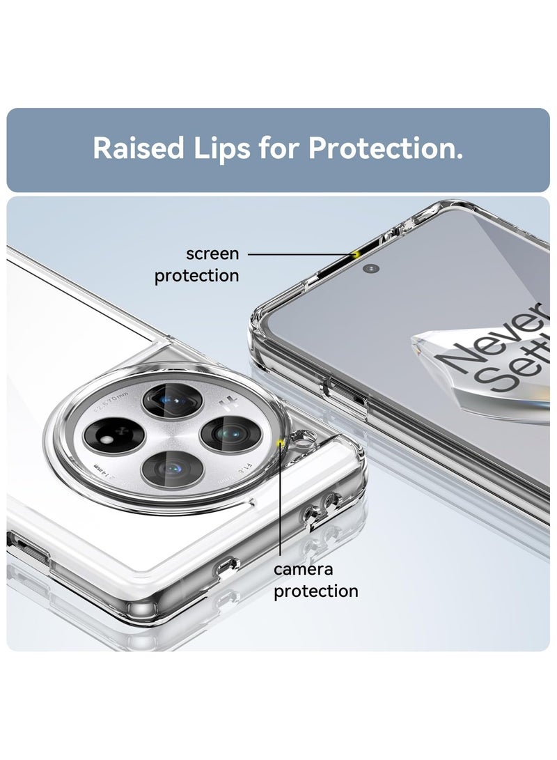 general Compatible with OnePlus 12 5G Case, No Yellowing Military Grade Drop Protection Thin Flexible Silicone TPU Shockproof Protective Slim Fit Phone Cover - Image 3