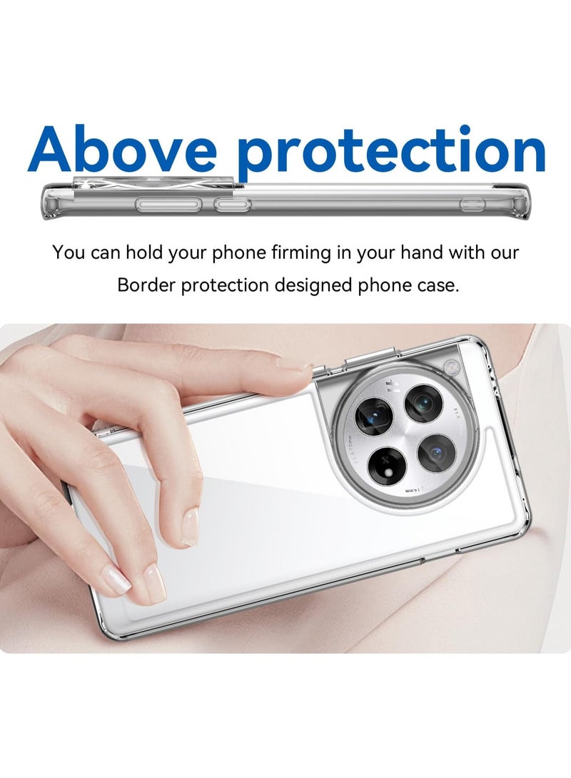 general Compatible with OnePlus 12 5G Case, No Yellowing Military Grade Drop Protection Thin Flexible Silicone TPU Shockproof Protective Slim Fit Phone Cover - Image 4
