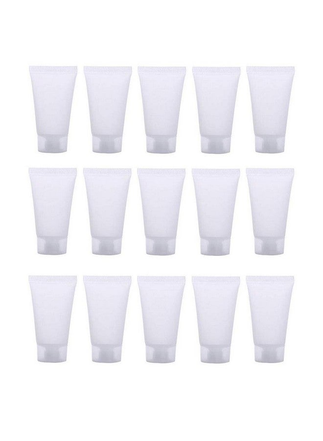 SYBL 24Pcs Empty Refillable Transparent Plastic Portable Soft Squeezable Cosmetic Bottle Tube With Flip Lid For Storage Facial Cleaner Lotion Emulsion Shampoo Gel Toothpaste Sample Size 5Ml - Image 1