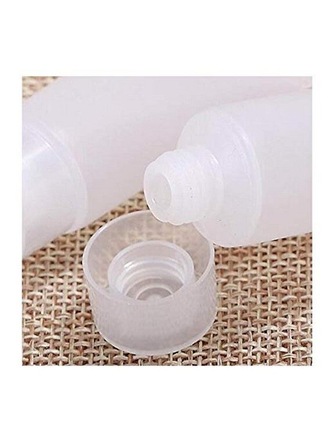 SYBL 24Pcs Empty Refillable Transparent Plastic Portable Soft Squeezable Cosmetic Bottle Tube With Flip Lid For Storage Facial Cleaner Lotion Emulsion Shampoo Gel Toothpaste Sample Size 5Ml - Image 3