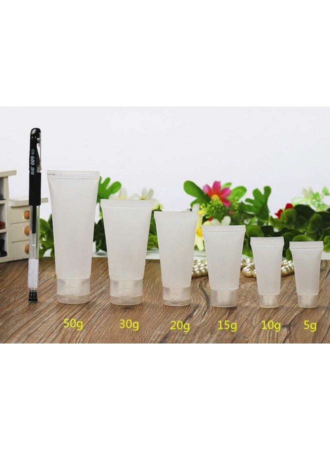 SYBL 24Pcs Empty Refillable Transparent Plastic Portable Soft Squeezable Cosmetic Bottle Tube With Flip Lid For Storage Facial Cleaner Lotion Emulsion Shampoo Gel Toothpaste Sample Size 5Ml - Image 4
