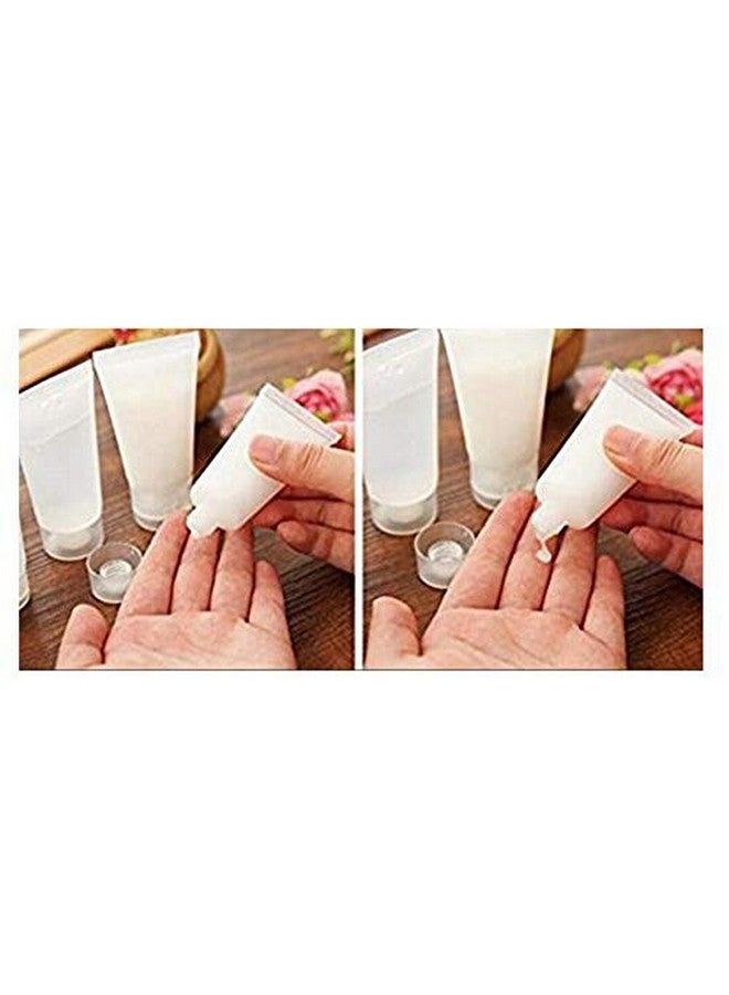 SYBL 24Pcs Empty Refillable Transparent Plastic Portable Soft Squeezable Cosmetic Bottle Tube With Flip Lid For Storage Facial Cleaner Lotion Emulsion Shampoo Gel Toothpaste Sample Size 5Ml - Image 5