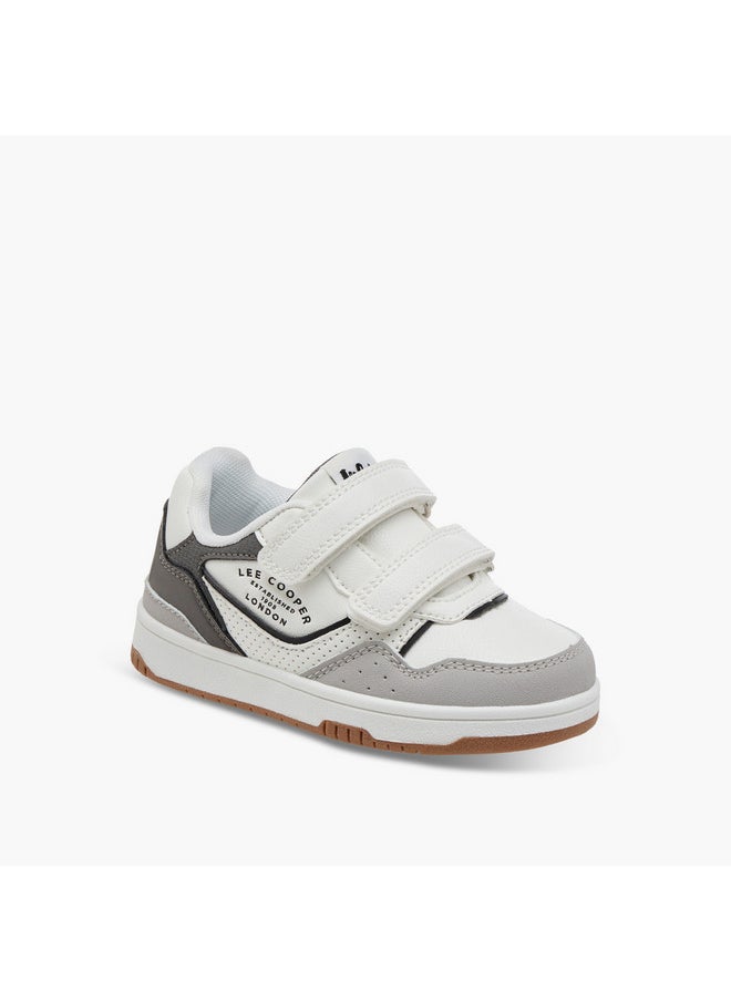 Lee Cooper Boys Panelled Sneakers with Hook and Loop Closure  - Image 2