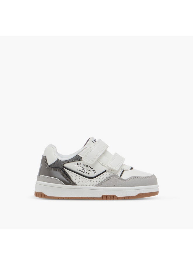 Lee Cooper Boys Panelled Sneakers with Hook and Loop Closure  - Image 3