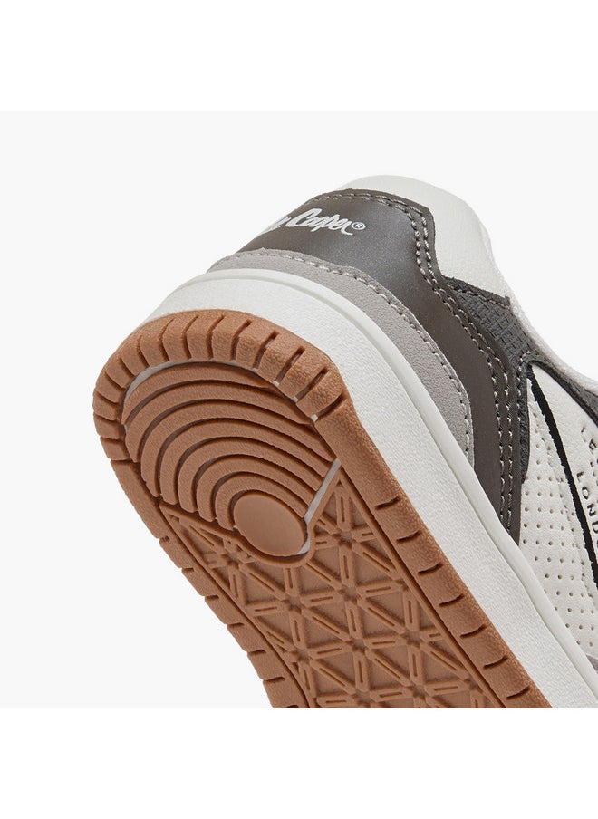 Lee Cooper Boys Panelled Sneakers with Hook and Loop Closure  - Image 5
