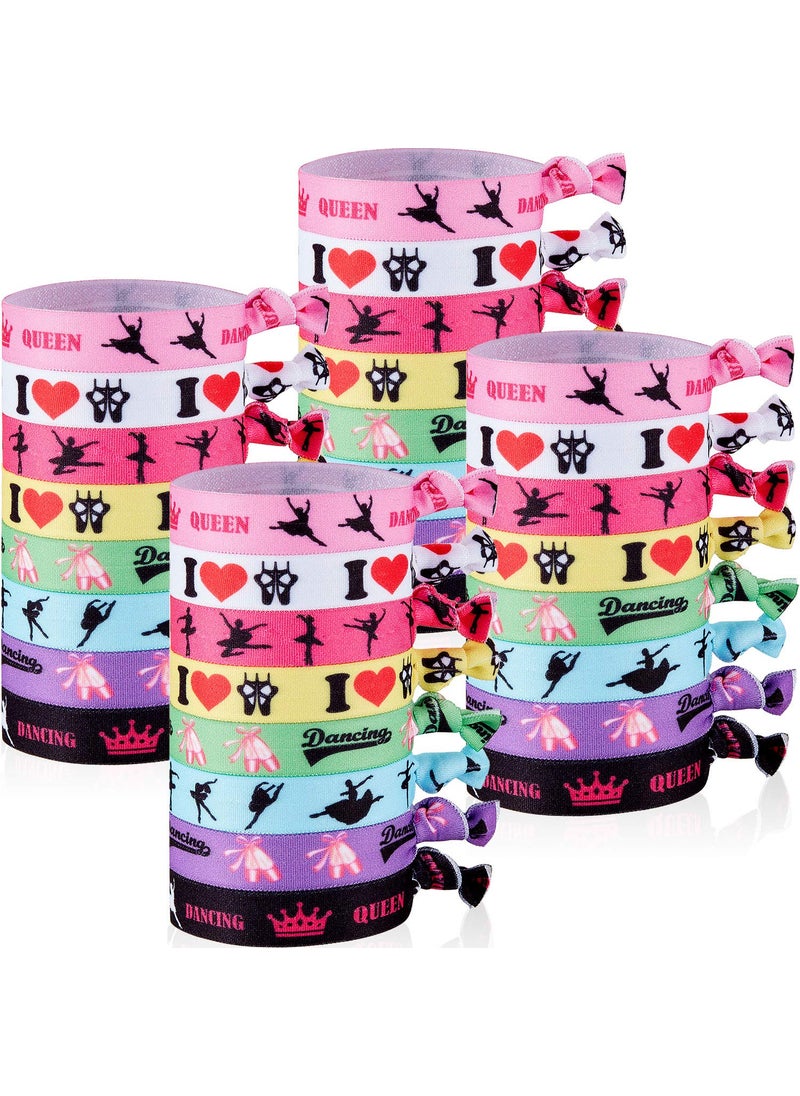 WILLBOND 32 Pieces Ribbon Hair Accessories - Elastic Sports Hair Ties for Girls and Women, Gifts for Mexican Festival, Horse Racing, and Derby Decor 