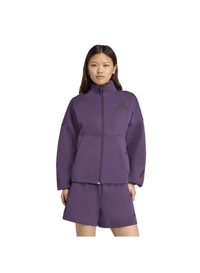 Adidas Adidas W Z.N.E. Tt Purple Track Top Track Tops For Women