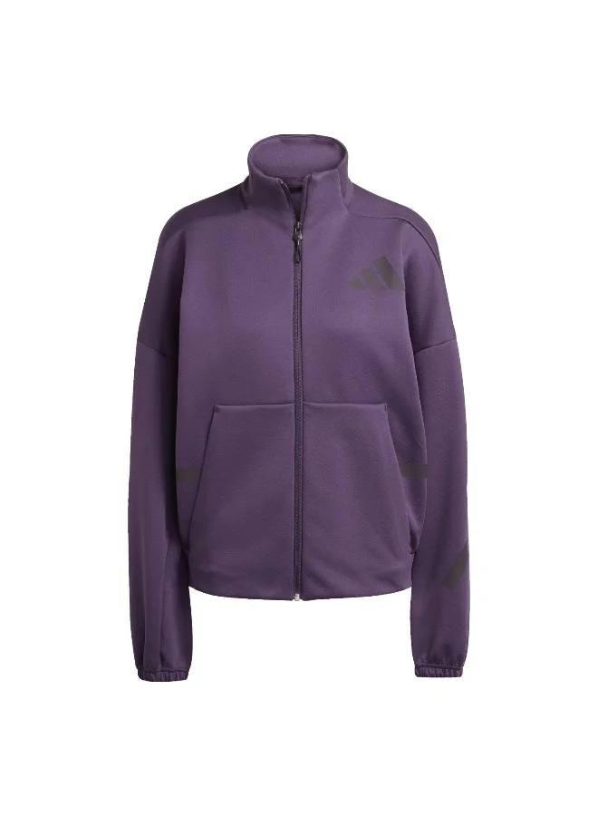 Adidas Adidas W Z.N.E. Tt Purple Track Top Track Tops For Women
