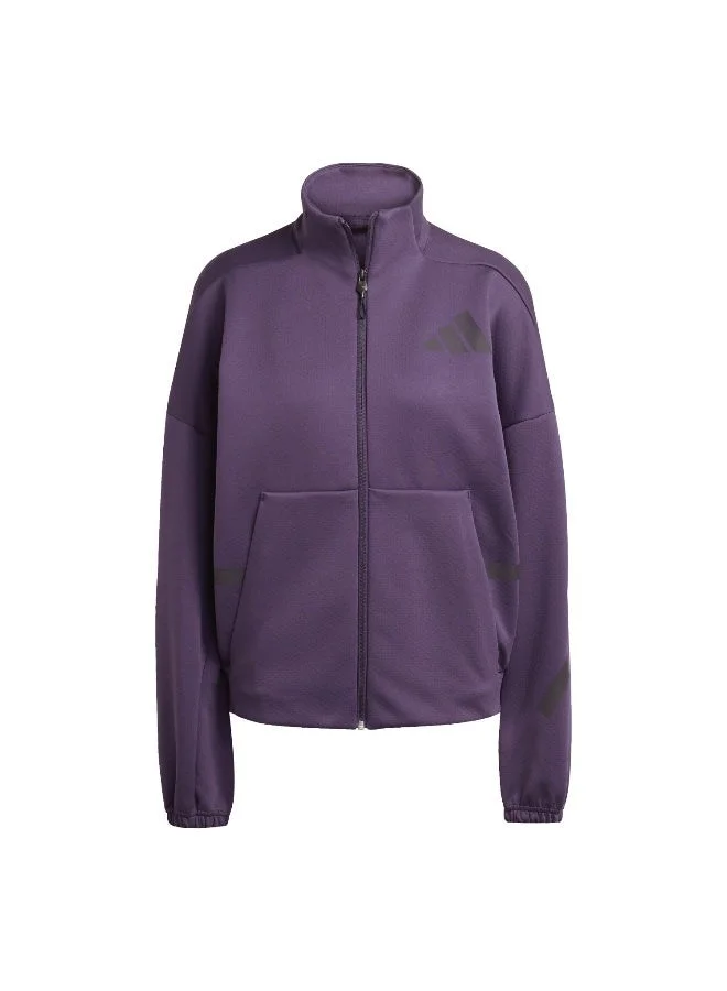 Adidas W Z.N.E. Tt Purple Track Top Track Tops For Women