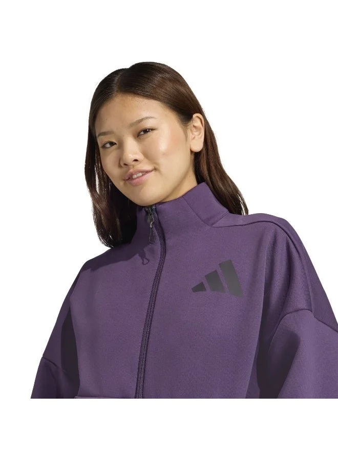 Adidas AURPLU W Z.N.E. Tt Purple Track Top Track Tops For Women for Women | Best Price UAE