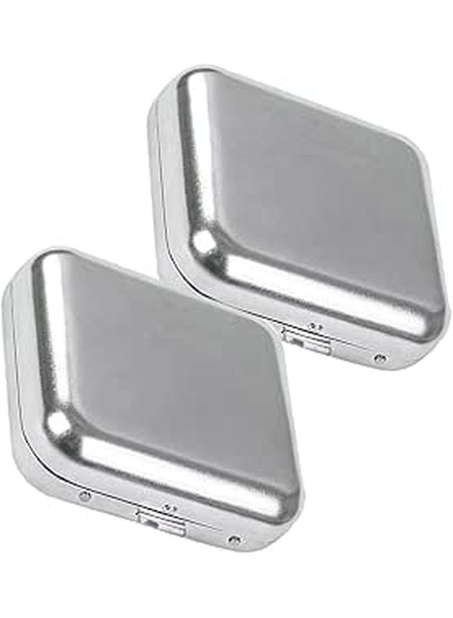 Stainless Steel Mini Portable Ashtray with Lid Smellproof for Car Outdoor Travel - Image 1