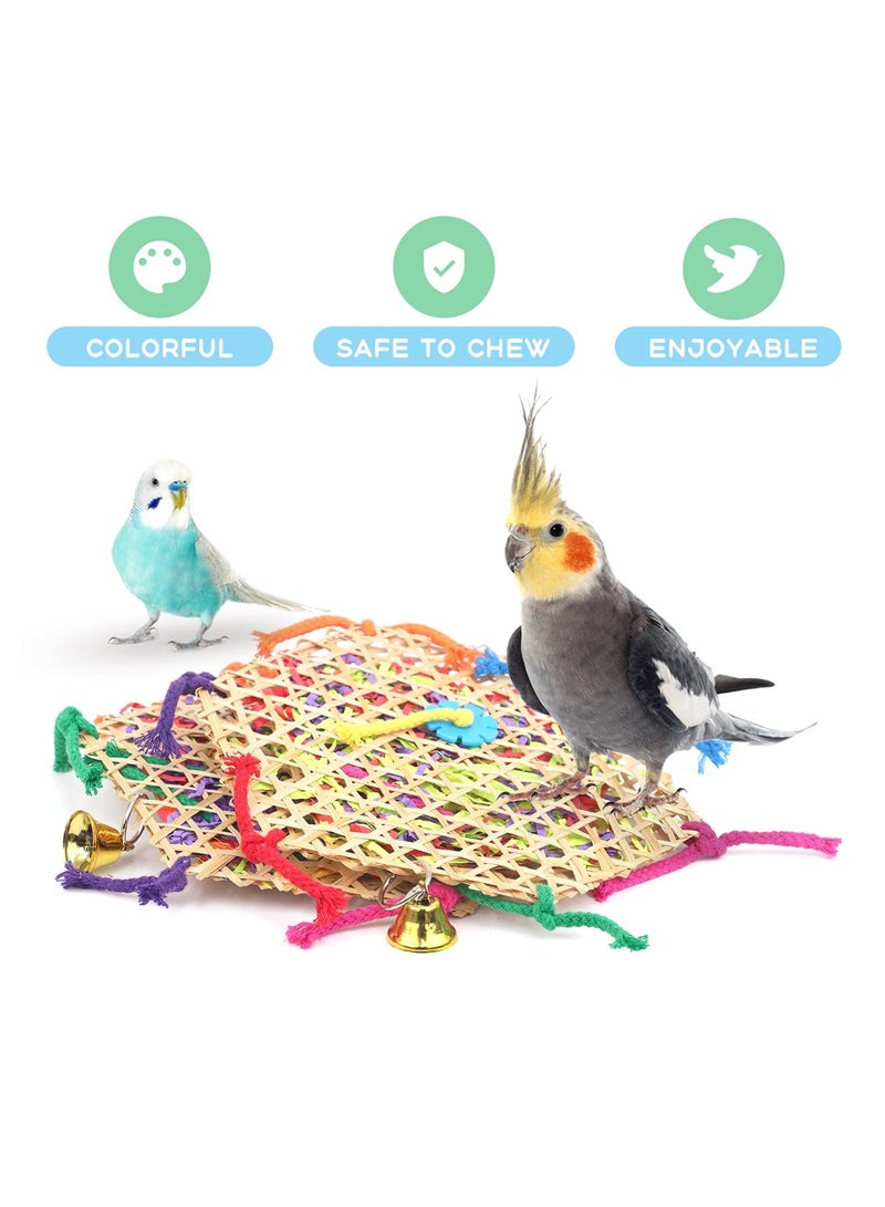 ألعاب الببغاء الطيور 2 حزمة الطيور معلقة العلف لعبة التقطيع قفص الطيور الملحقات الأعشاب البحرية لعبة الجدار العلف للطيور للطيور الصغيرة المتوسطة الصغيرة - Image 5