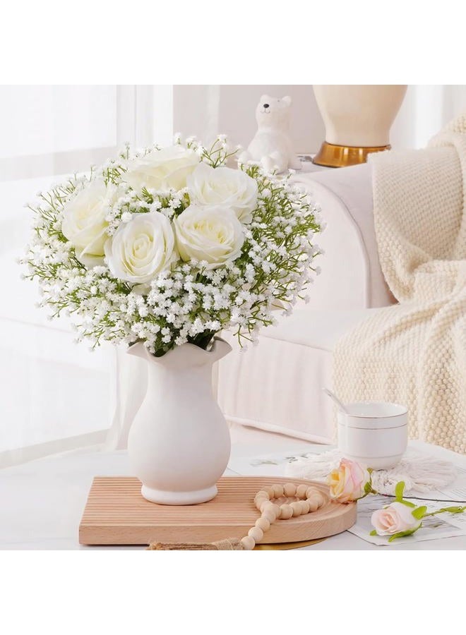 ABAJI Babys Breath Artificial Flowers Gypsophila Real Touch Flowers for Wedding Party Home Garden Decoration - Image 5