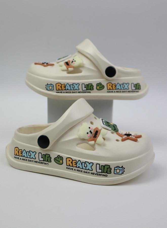 Take Two Girls White Clogs with Charms - Image 2