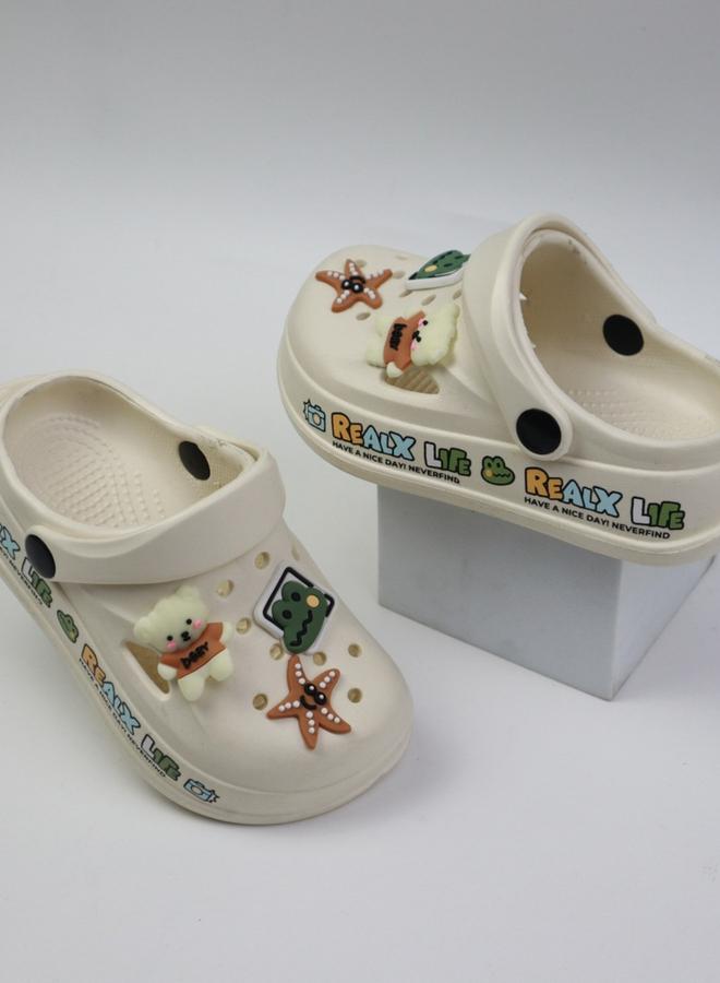 Take Two Girls White Clogs with Charms - Image 4