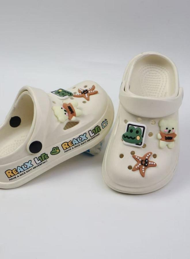 Take Two Girls White Clogs with Charms - Image 5