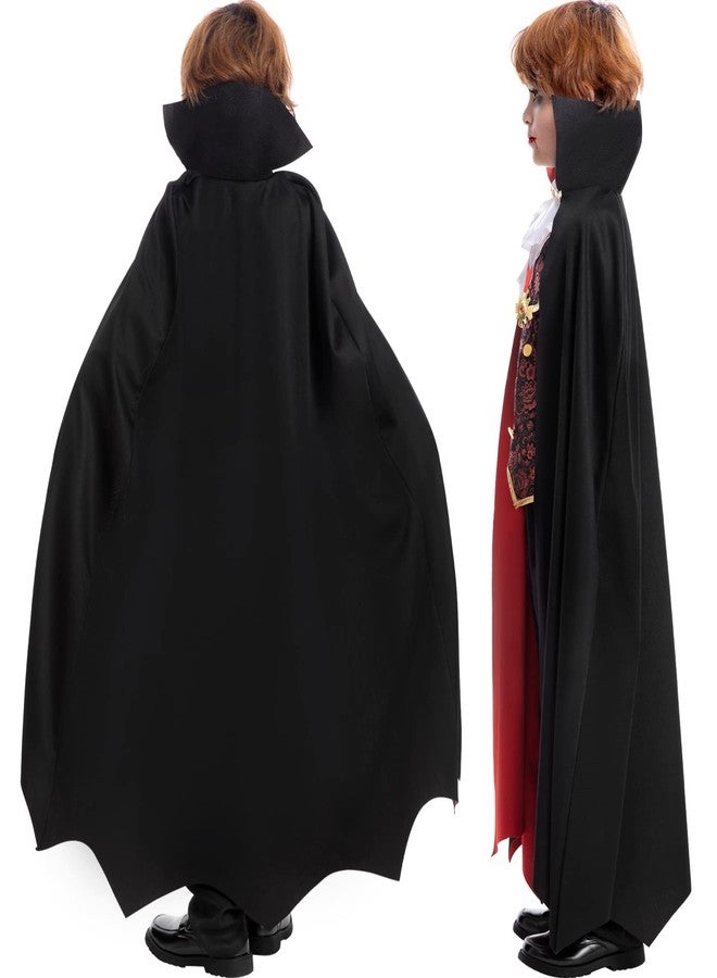 زي مصاص دماء للأولاد لحفلة هالوين مرعبة، يتضمن طقم تجميل أسنان مصاص الدماء - Image 2