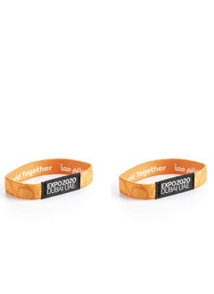 Pack of Two Orange color - Official Expo 2020 Dubai Opportunity Wristband