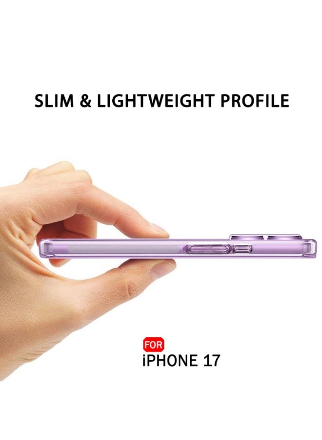 Line Ultra-Hybrid Crystal Clear Back Case Cover for iPhone 17 | Shockproof Design | Camera Protection Bump | Hard Clear Back | Bumper Cover Case for iPhone 17 (PC & TPU, Transparent) - Image 5