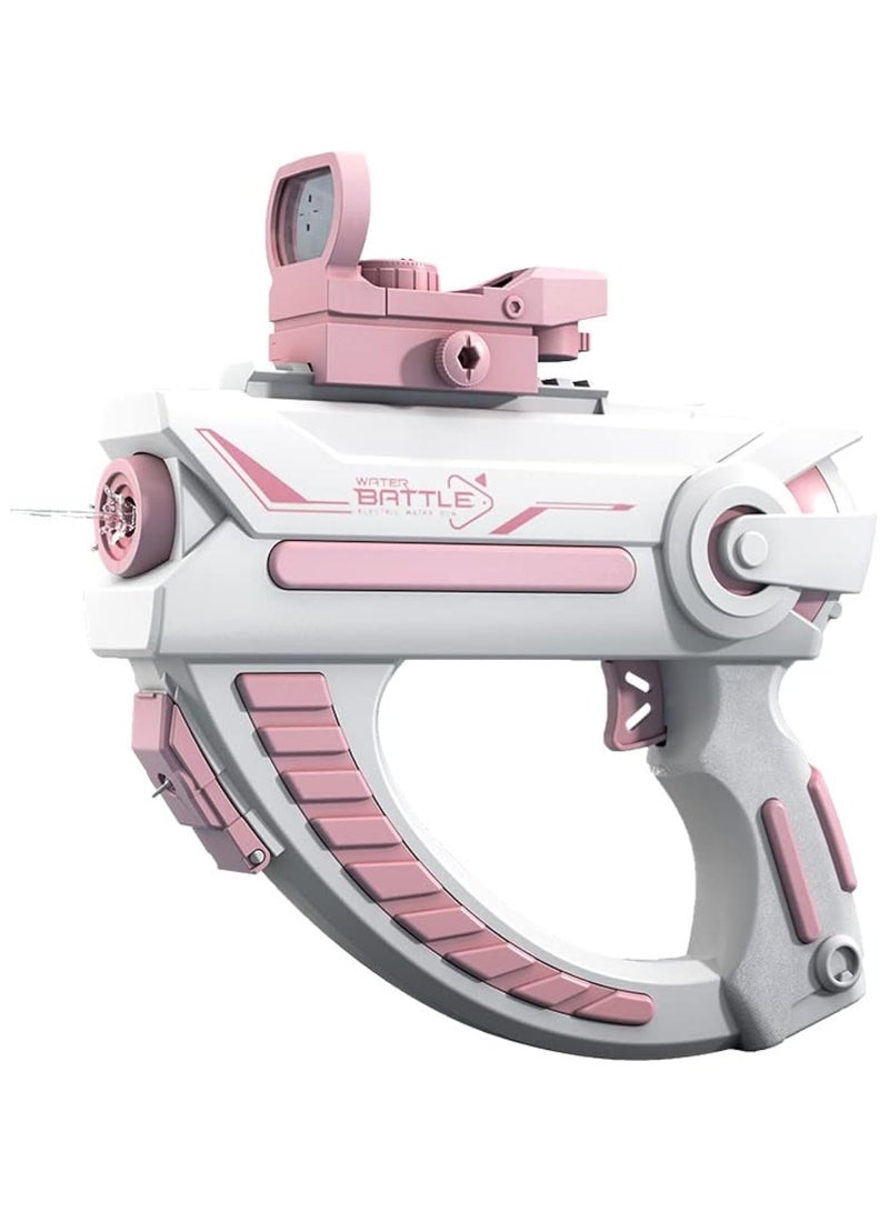 DubaiGallery Electric Squirt Automatic Water Gun, Summer Outdoor Blaster Guns Shooter Toy Gun, Auto Water Gun Shooting Games for Swimming Pool Beach Party Adults Kids Pink - Image 1