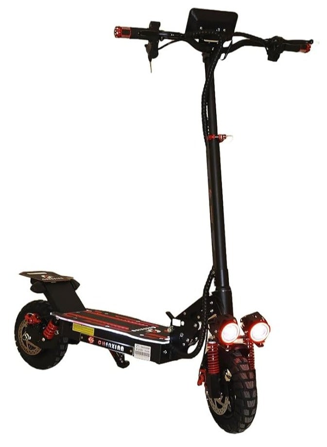 Shard Electric Scooter – 1800W Motor, Front & Rear Suspension, 48V 13A Lithium Battery, 10" Tires, LED Display & Safety Features - Image 2