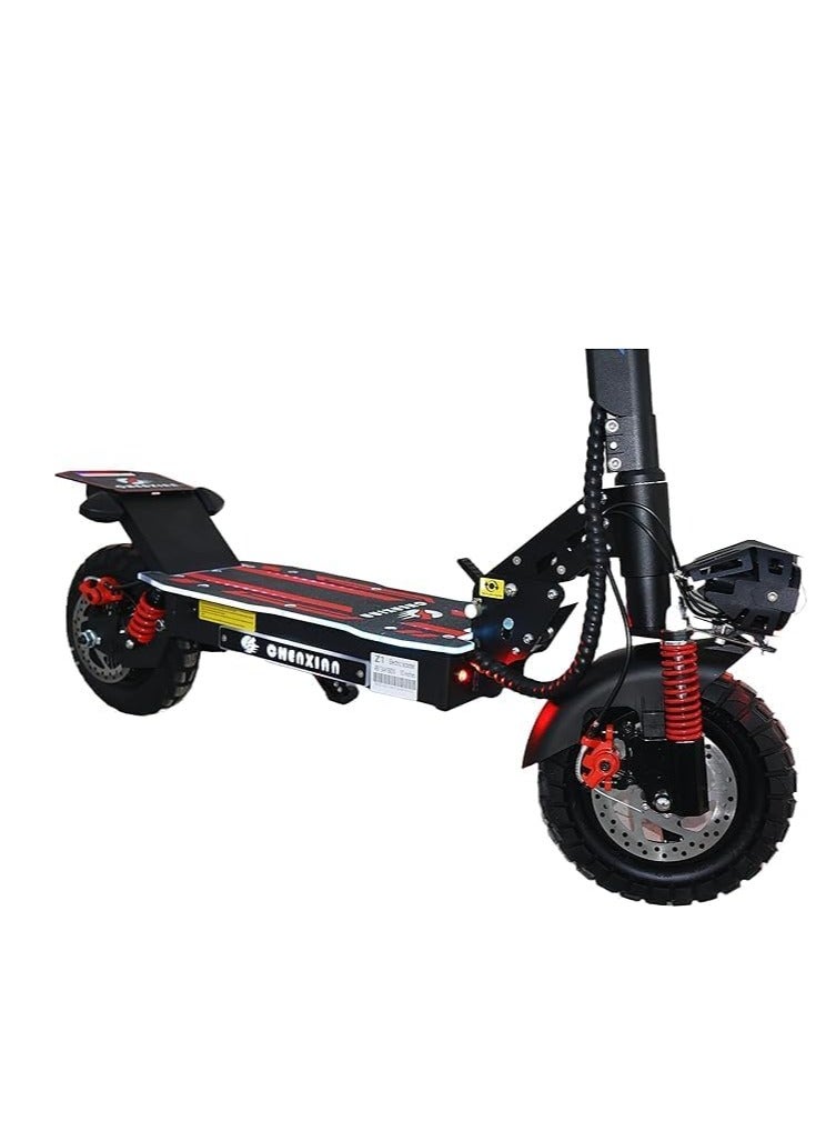 Shard Electric Scooter – 1800W Motor, Front & Rear Suspension, 48V 13A Lithium Battery, 10" Tires, LED Display & Safety Features - Image 5