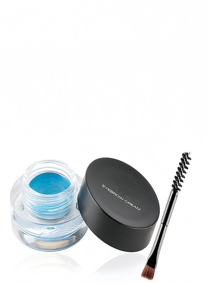 ميليماندو كريم الحواجب ميليماندو 12 لونًا، جل بوماد الحواجب الملون والناعم، جل كحل العيون المقاوم للماء طويل الأمد، مستحضرات تجميل الحواجب مع فرشاة الحواجب (11 أزرق سماوي) - Image 1