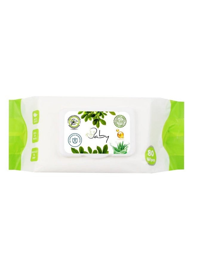 Generic - Lilani Water Based Hypoallergenic, Aloe Vera and Vitamin E enriched Moisturizing Cleansing Wipes, Unscented, Pop-Top Resealable Packs for Sensitive Skin (2) - Image 1