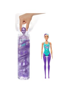 Mattel BARBIE Barbie Color Reveal Doll, Glittery Purple with 25 Hairstyling & Party-Themed Surprises Including 10 Plug-in Hair Pieces  - Image 2