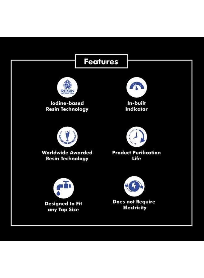 ZERO B Suraksha Tap Filter for Hard & Normal water | Water Softener for Bathroom | For Borewell/Tanker Water | Pack of 2 - Image 5