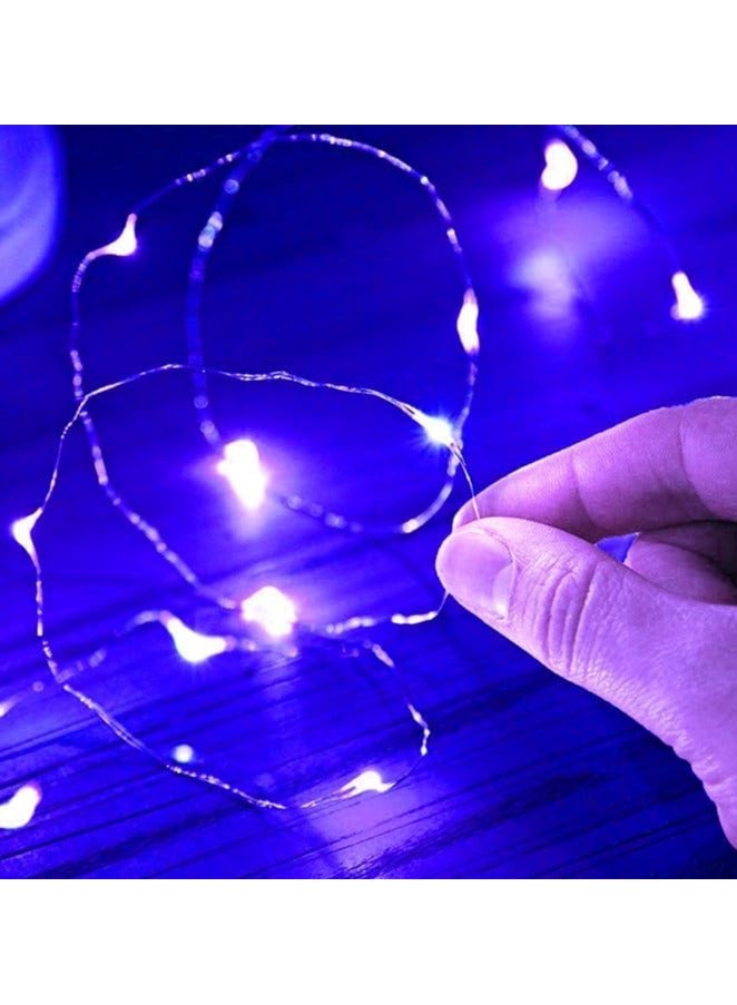 Accessorize Kingdom Copper Fairy String Lights with USB Cable for Home Decoration (10 Meter 100 LED (Blue))  - Image 2