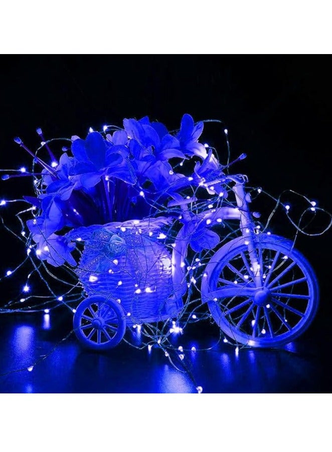 Accessorize Kingdom Copper Fairy String Lights with USB Cable for Home Decoration (10 Meter 100 LED (Blue))  - Image 3