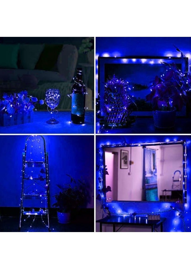 Accessorize Kingdom Copper Fairy String Lights with USB Cable for Home Decoration (10 Meter 100 LED (Blue))  - Image 5
