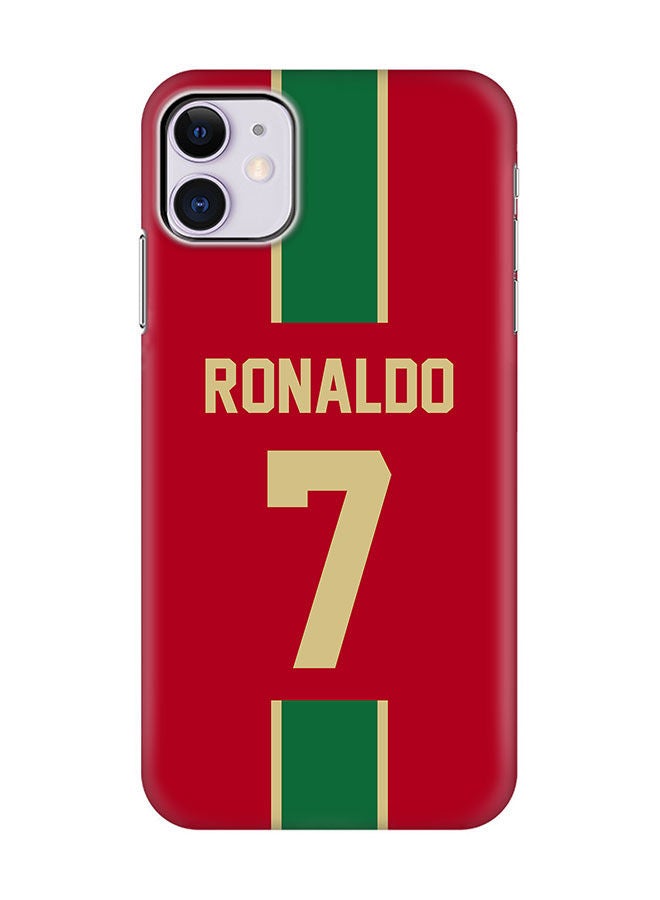 Stylizedd Slim Cover for Apple iPhone 11 Case Snap Classic Series Mobile Cover Hard PC Shield Matte Finish Print -Portugal-Player-Ronaldo - Image 1