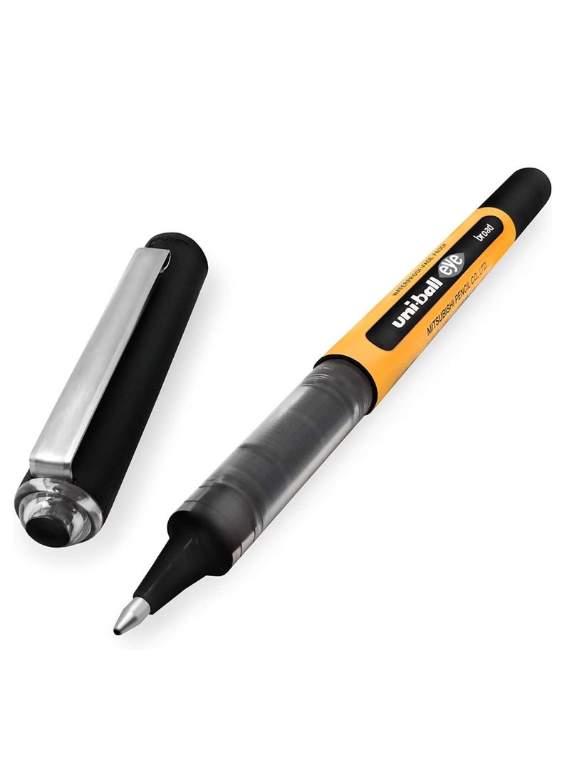 Uniball Eye Broad Roller Pen 1.0mm Tip Black Ink
