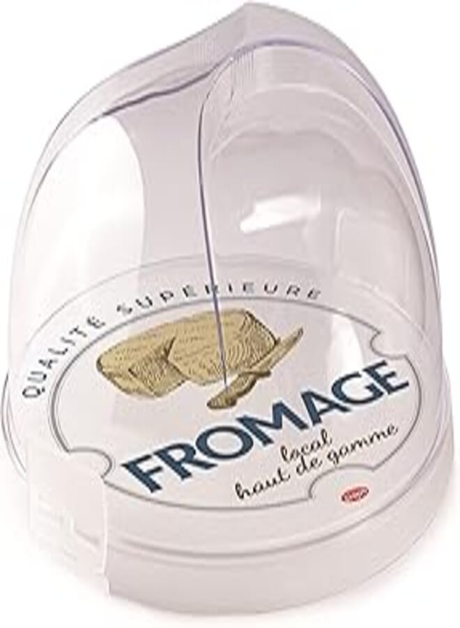 Snips | Round Cheese Holder | Fromage Decoration with Bell Lid | 2 Safety Latches | 24 cm diameter | Made in Italy | 0% BPA and phthalate free