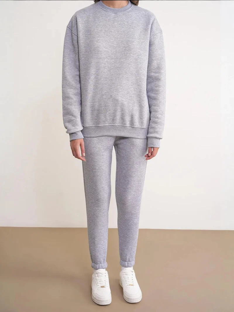 MixRay Mixray Basic Sweatshirt & Jogger Two-Piece Set