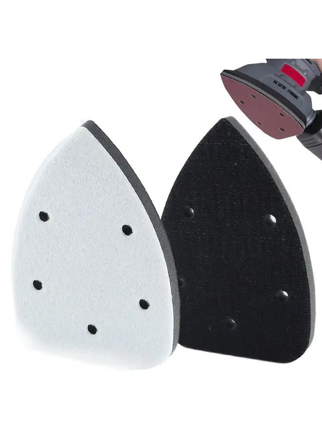 عبوتان من وسائد التنجيد الإسفنجية المثلثة ذاتية اللصق، 5 فتحات، حديدية، هوائية، طحن، واقية، ناعمة، مجموعة - Image 2