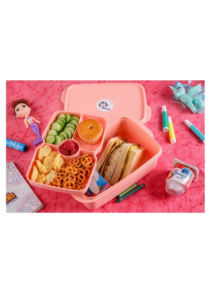 Banana Banana Lunch Box 1.5 Liter Two Floors with Dividers (Simon)  - Image 3