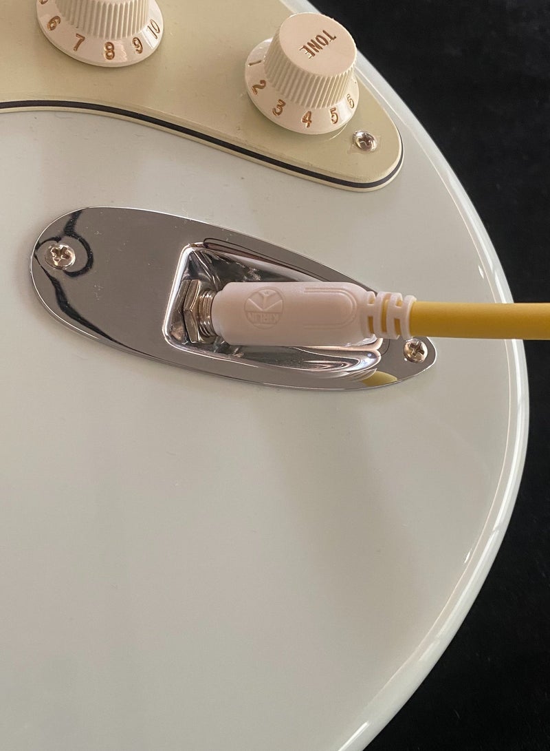 كابل آلات موسيقية بطول 3 متر للجيتار والباس، قابس مستقيم مزدوج، تقليل الضوضاء، كابل صوتي متين ومرن، بألوان ماكارون - Image 4