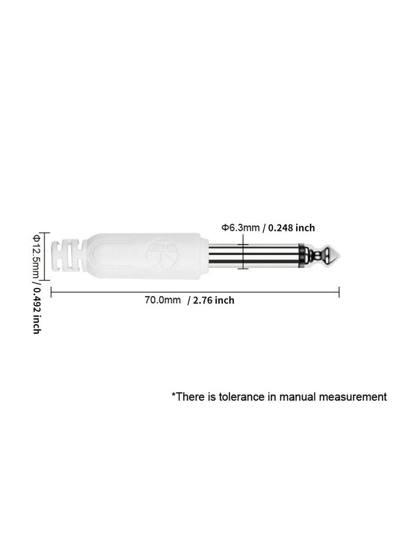 كابل آلات موسيقية بطول 3 متر للجيتار والباس، قابس مستقيم مزدوج، تقليل الضوضاء، كابل صوتي متين ومرن، بألوان ماكارون - Image 3